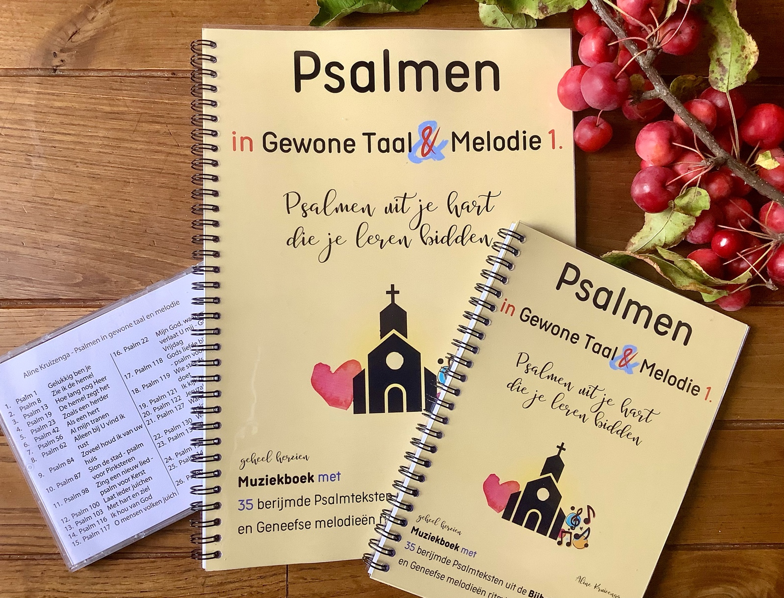 Psalmen in gewone taal en melodie producten in usb, cd-rom en in a4 en a5 boek formaat
